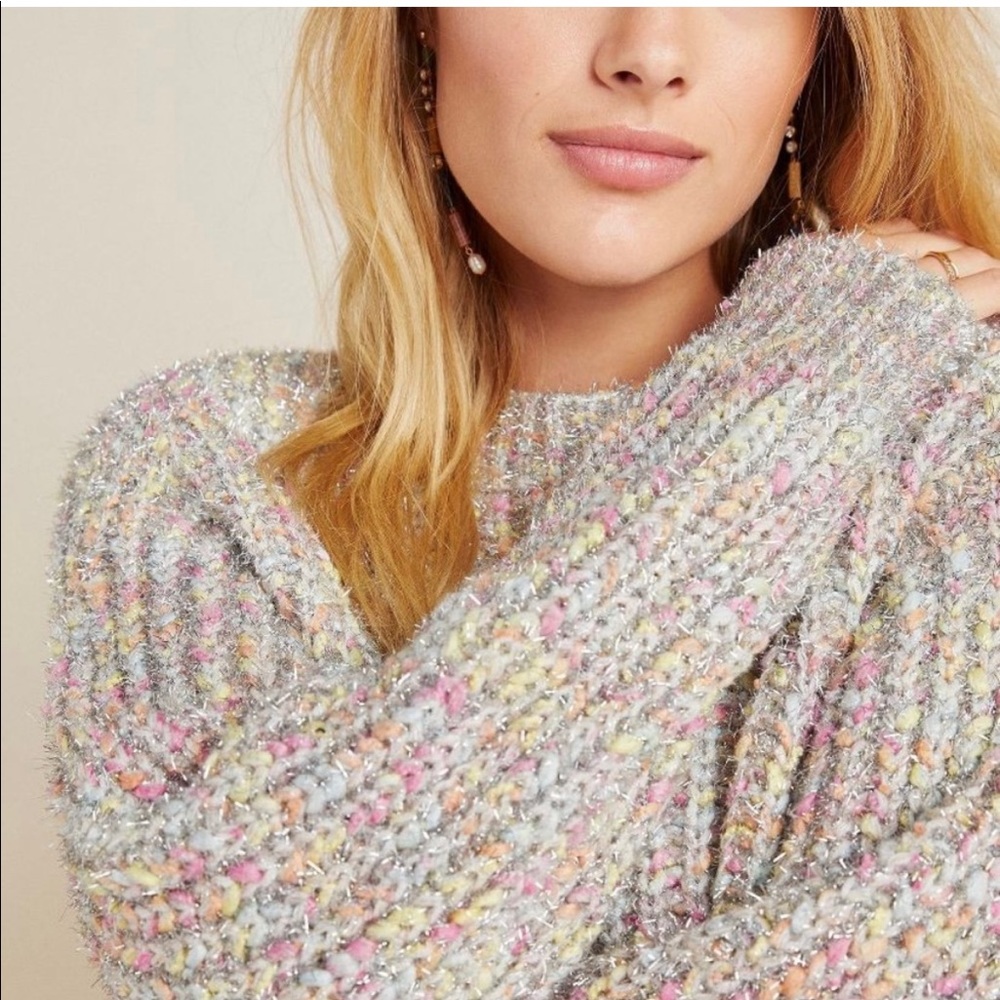 Rage Metallic Silver Sweater